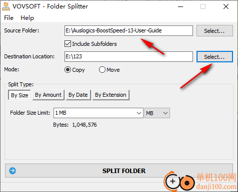 vovsoft Folder Splitter(文件夹分割)