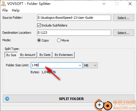 vovsoft Folder Splitter(文件夹分割)