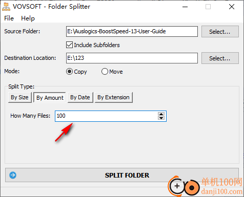 vovsoft Folder Splitter(文件夹分割)