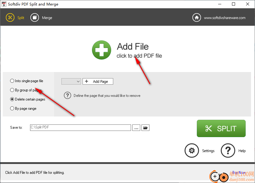 Softdiv PDF Split and Merge(PDF拆分合并工具)