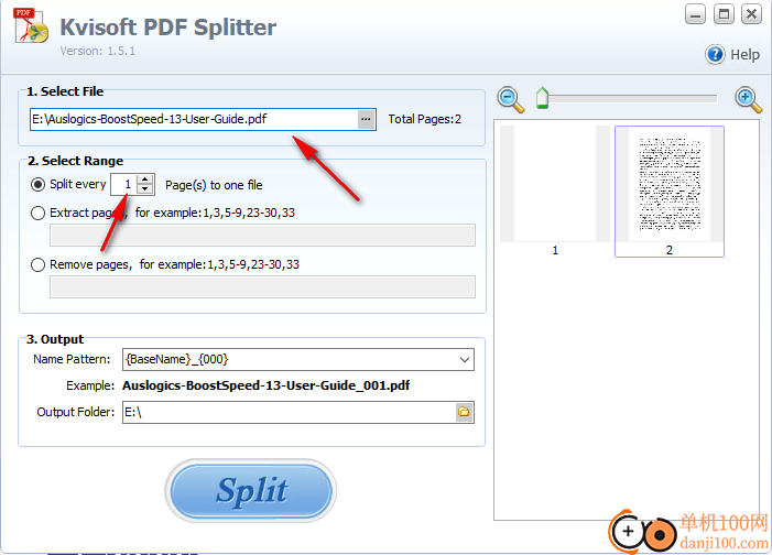 Kvisoft PDF Splitter(PDF分割軟件)