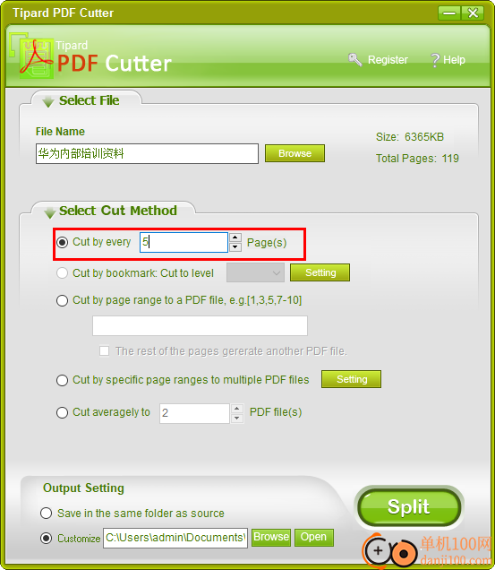 Tipard PDF Cutter(PDF分割)