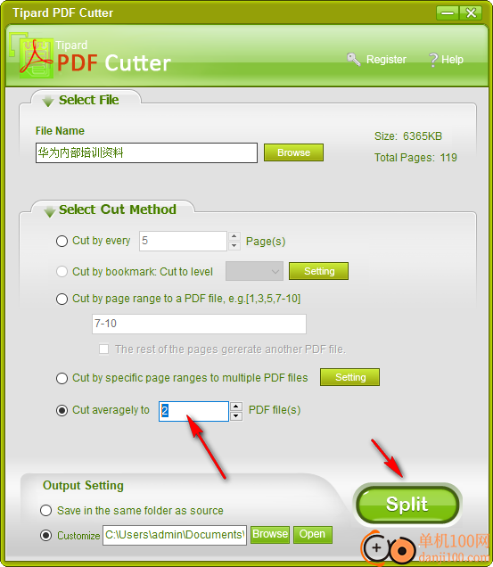 Tipard PDF Cutter(PDF分割)