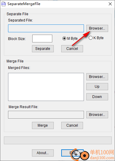 SeparateMergeFile(文件合并拆分工具)