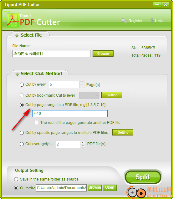 Tipard PDF Cutter(PDF分割)