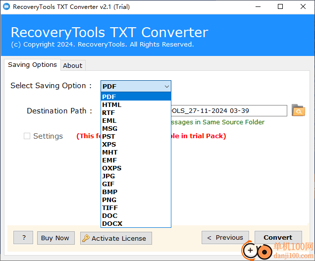 RecoveryTools TXT Converter(txt轉(zhuǎn)換器)