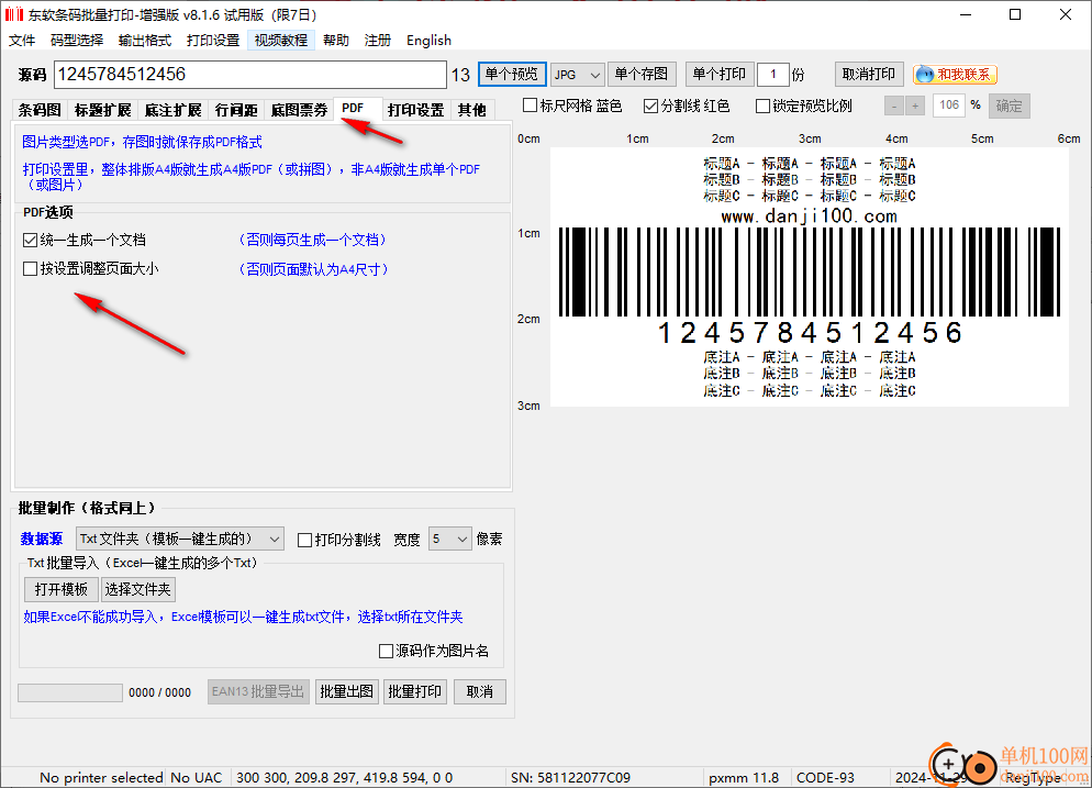 東軟條碼批量打印增強(qiáng)版