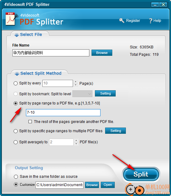 4Videosoft PDF Splitter(PDF分割器)