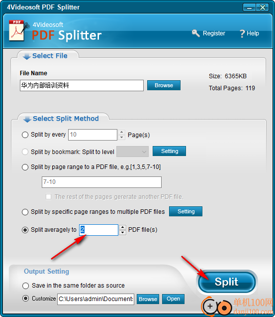 4Videosoft PDF Splitter(PDF分割器)