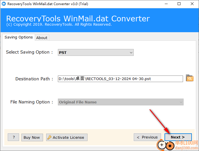 RecoveryTools WinMail.dat Converter(DAT轉換器)