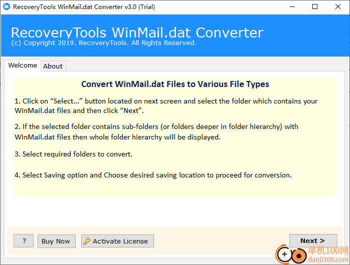 RecoveryTools WinMail.dat Converter(DAT轉換器)