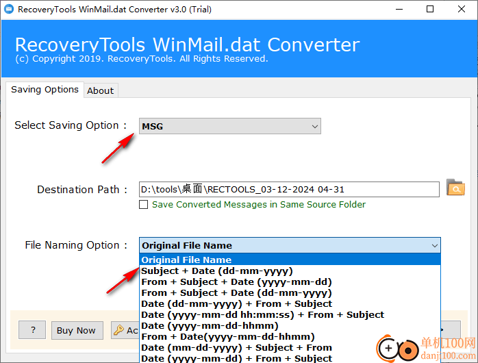 RecoveryTools WinMail.dat Converter(DAT轉換器)