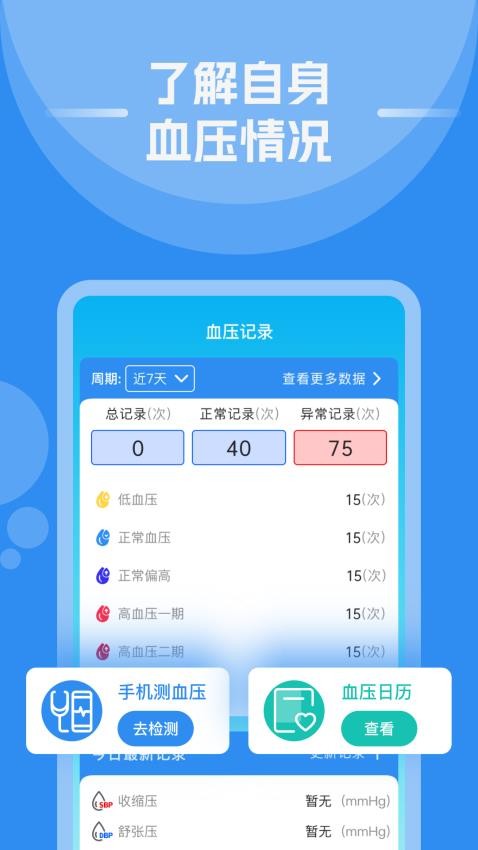 手机测血压血糖免费版客户端
