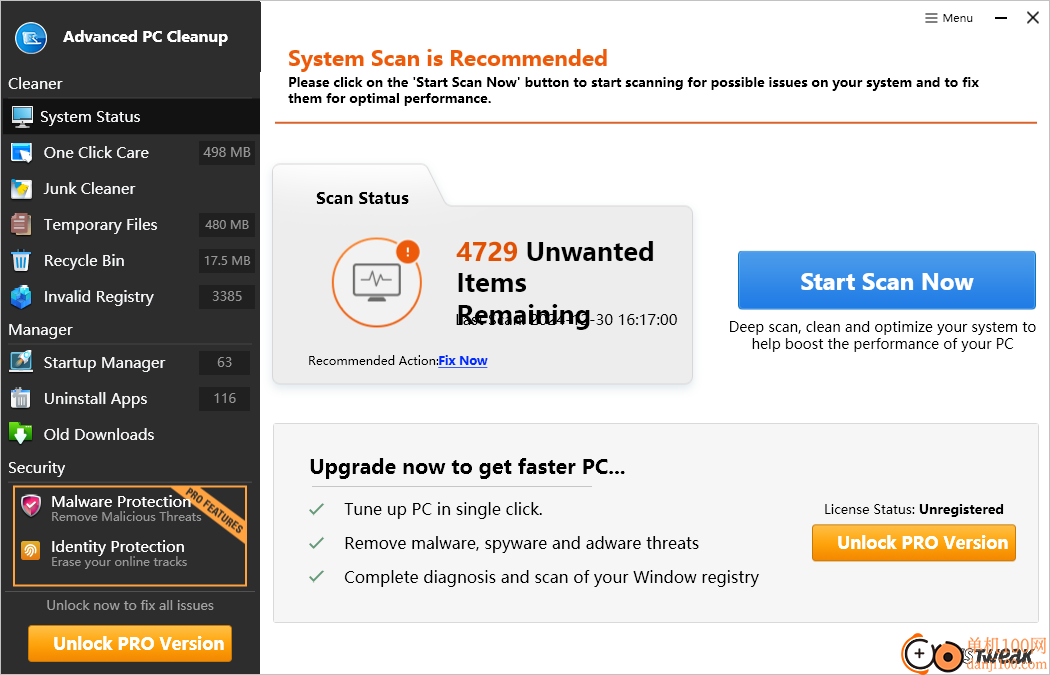 Advanced PC Cleanup(電腦系統清理軟件)