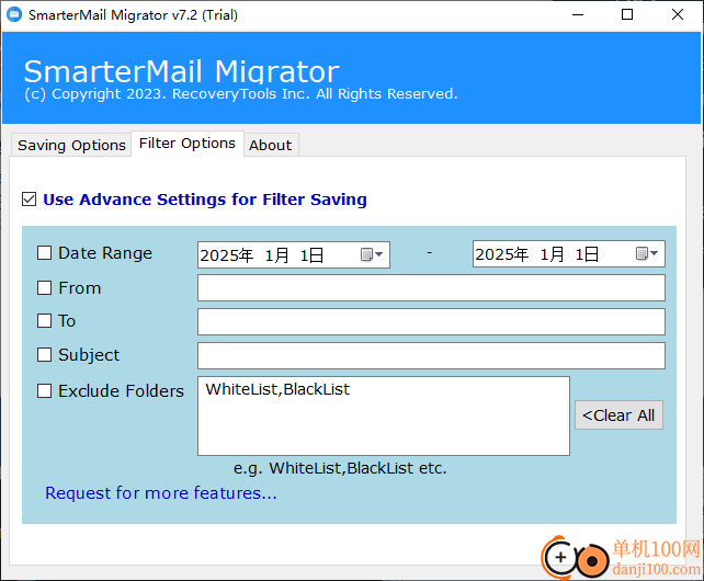 RecoveryTools SmarterMail Migrator(SmarterMail邮件转换器)