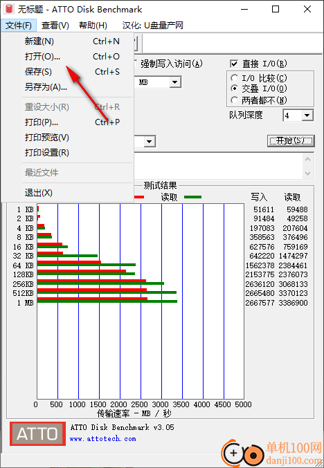 ATTO Disk Benchmark汉化版