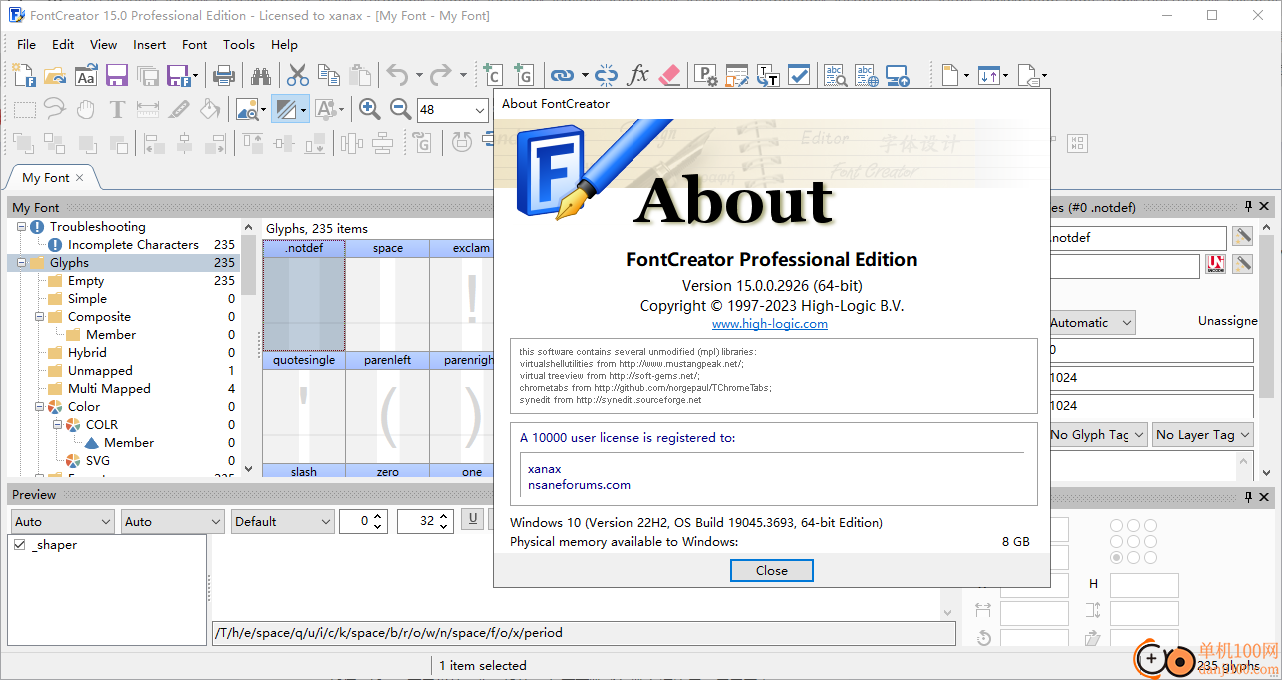 High-Logic FontCreator Pro(字体设计)