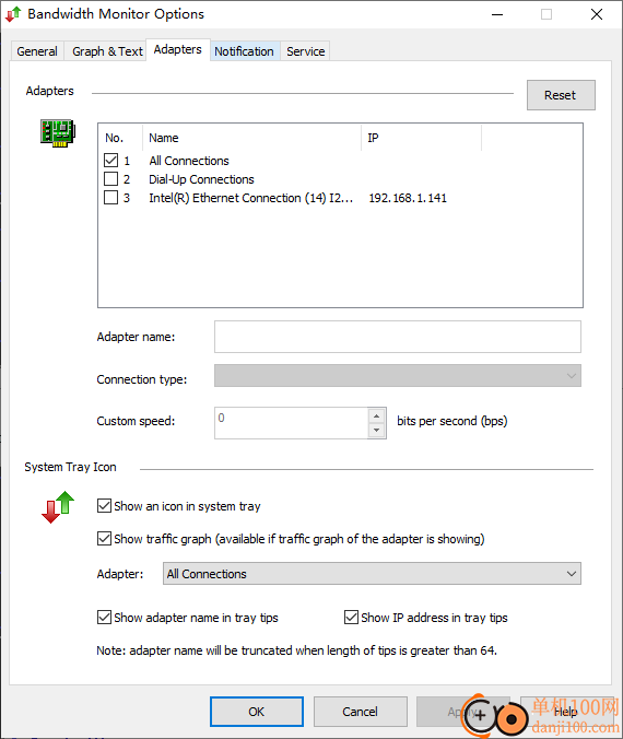 Bandwidth Monitor(带宽检测工具)