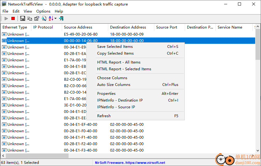 NetworkTrafficView(网络数据包监控)