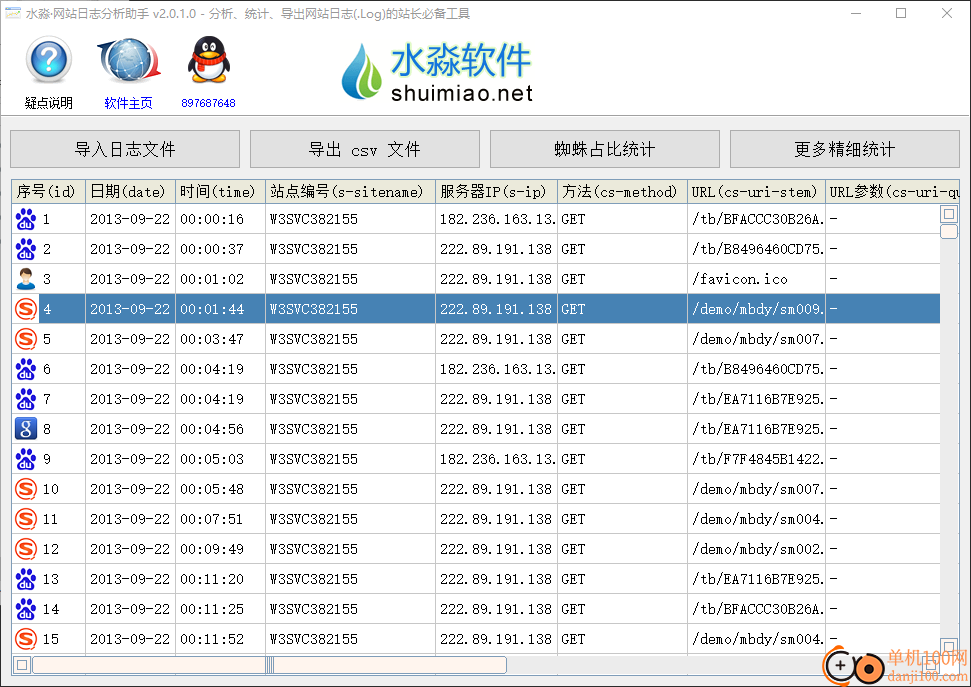 水淼网站日志分析助手