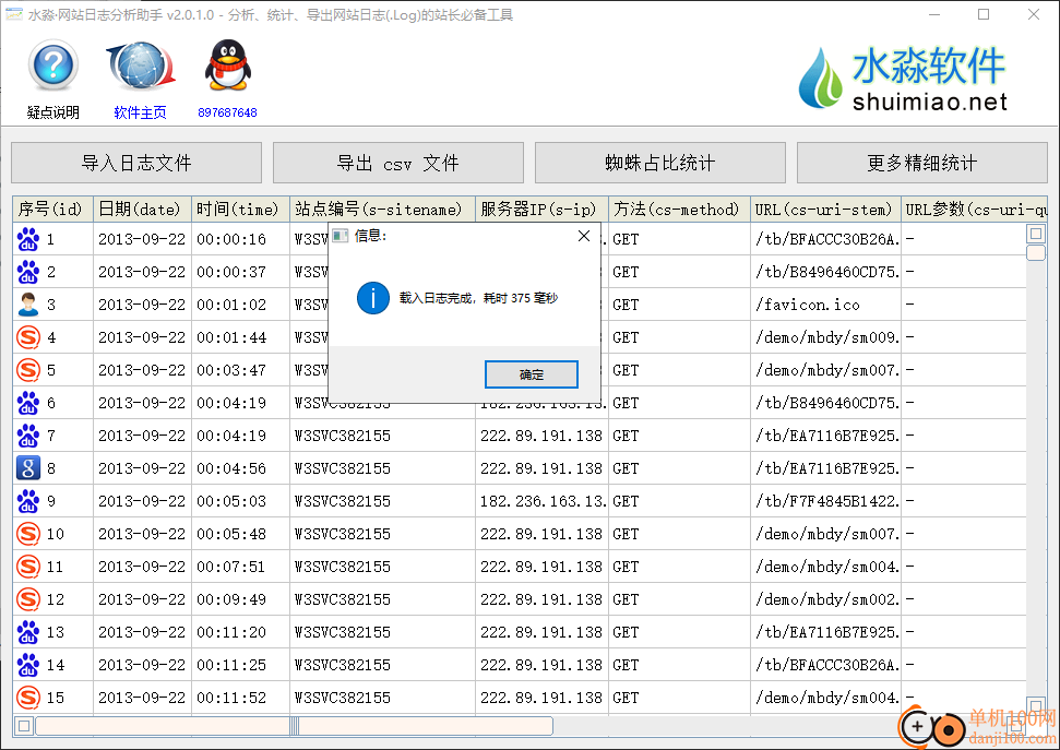 水淼網站日志分析助手