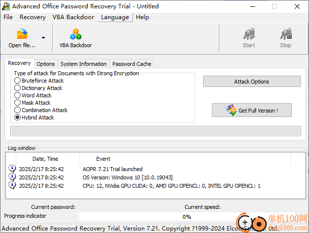 Advanced Office Password Recovery(office文檔密碼破解軟件)