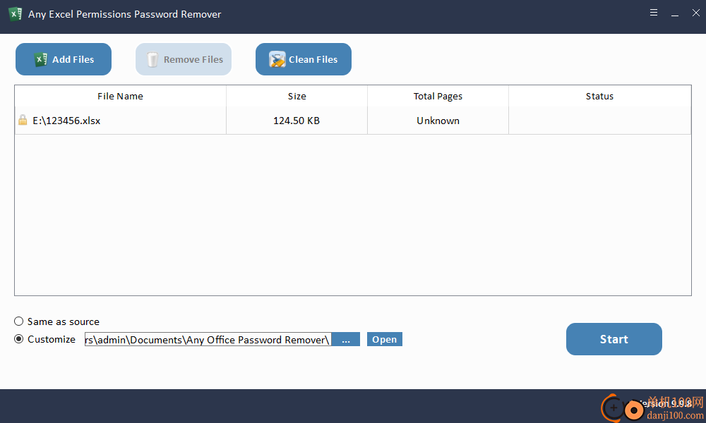 Any Excel Permissions Password Remover(Excel权限密码删除器)