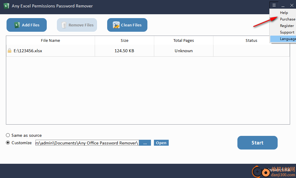 Any Excel Permissions Password Remover(Excel权限密码删除器)