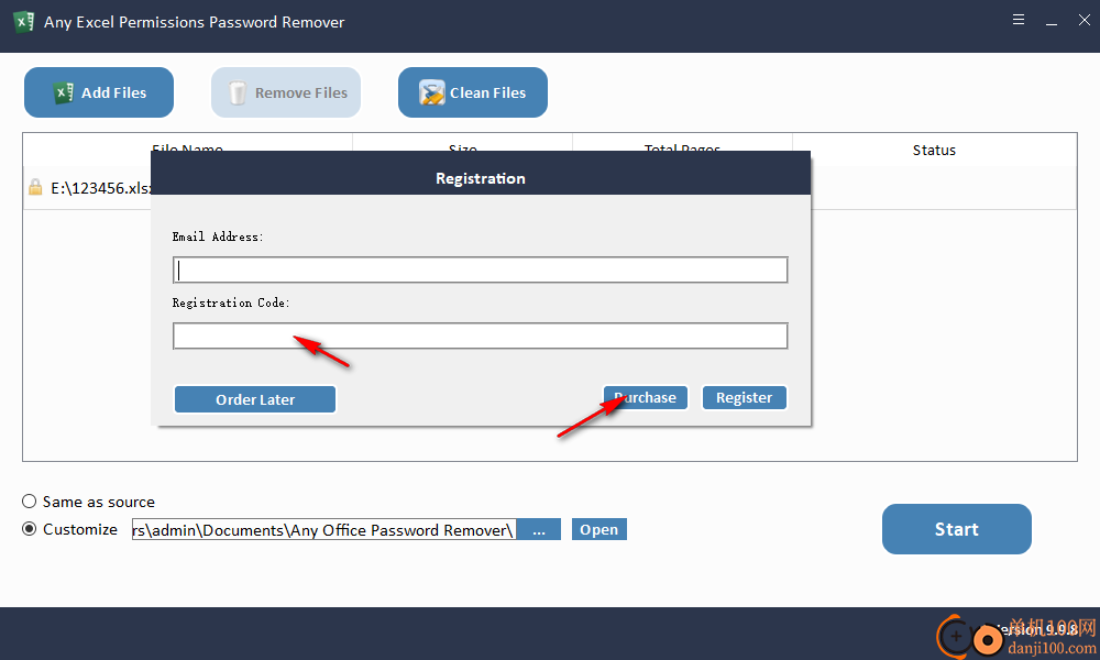 Any Excel Permissions Password Remover(Excel权限密码删除器)