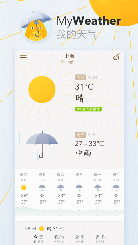 我的天气Appv0.5.4 2
