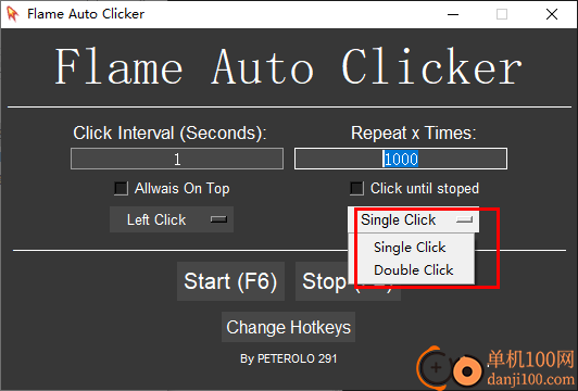 Flame Auto Clicker(鼠标自动点击器)