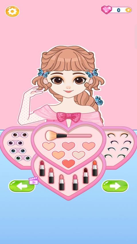 粉彩少女换装游戏