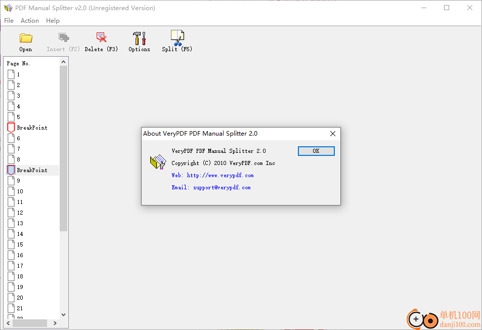 VeryPDF PDF Manual Splitter(PDF手动分割器)
