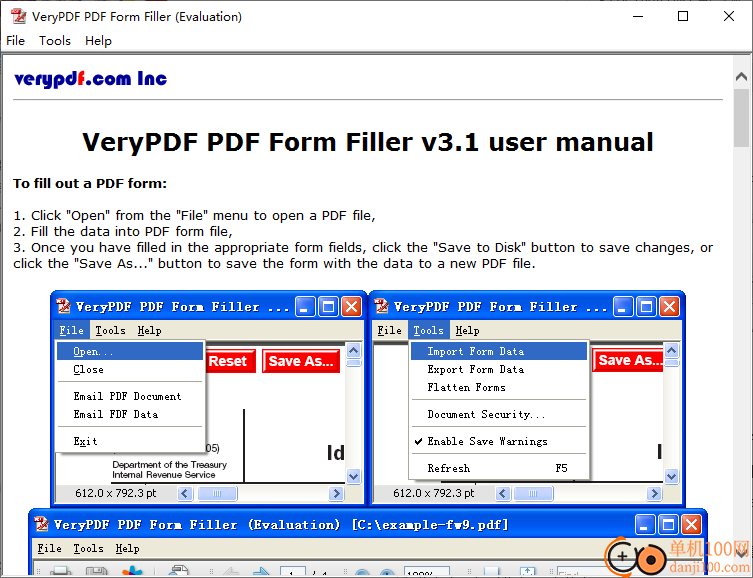 VeryPDF Form Filler(PDF表单填充)