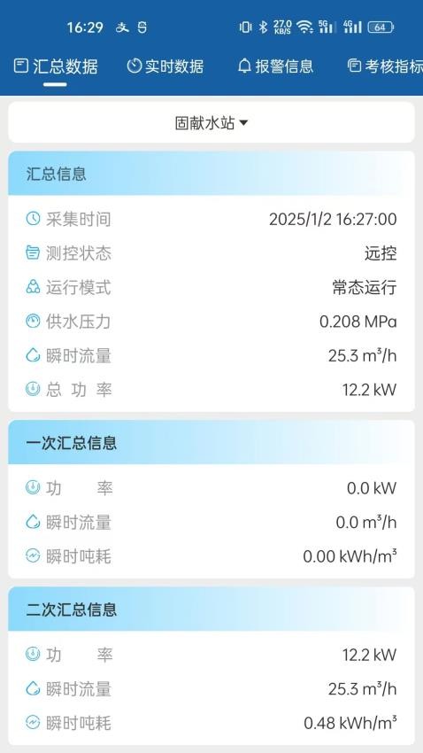 农村饮水节能增效管理系统软件