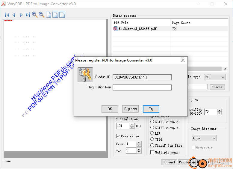 VeryPDF PDF to Image Converter(PDF转换图像)
