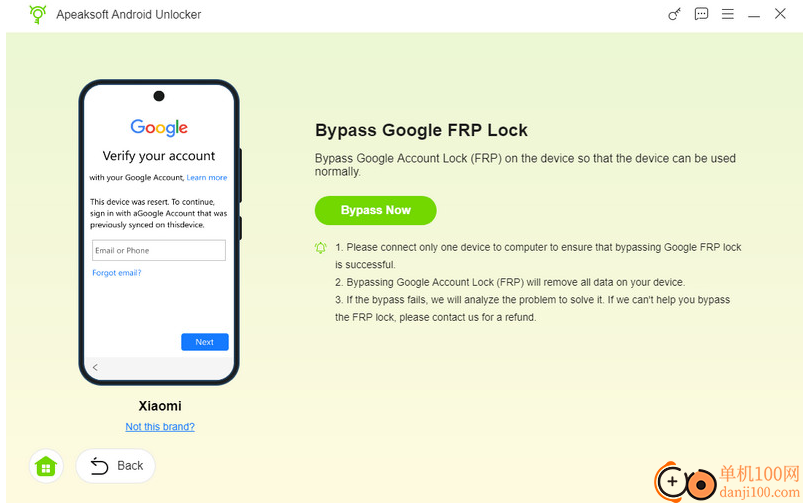 Apeaksoft Android Unlocker(安卓手机屏幕解锁软件)