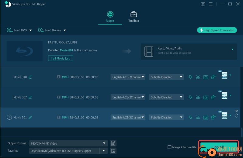 VideoByteBD-DVD Ripper(蓝光DVD翻录软件)