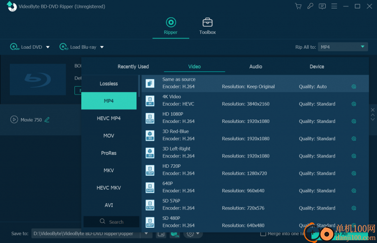VideoByteBD-DVD Ripper(蓝光DVD翻录软件)