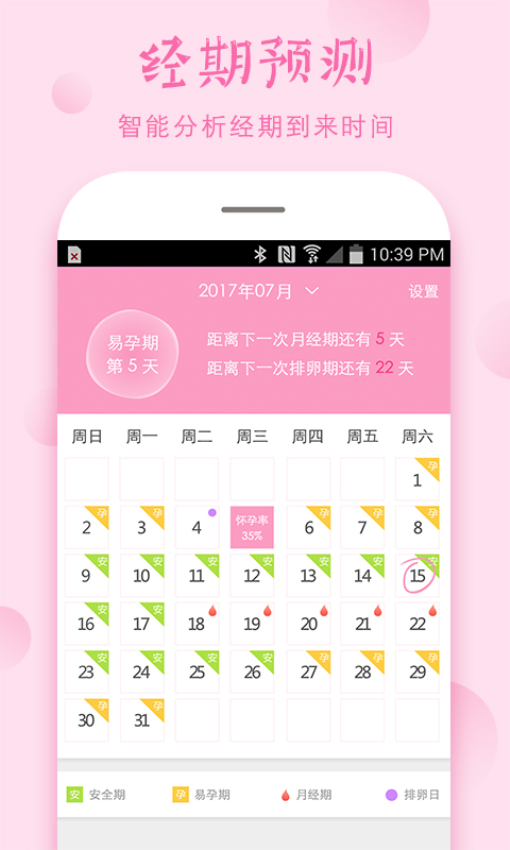 安全期计算器App