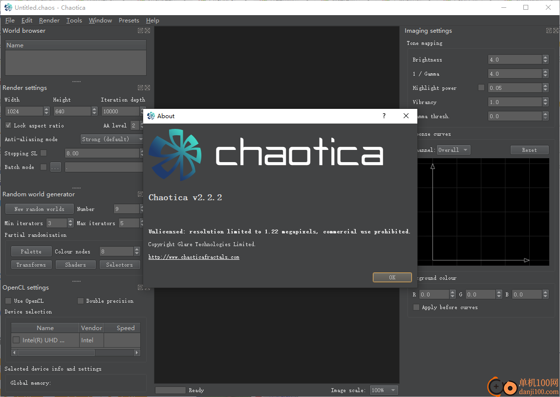 Chaotica(分型艺术图形制作)