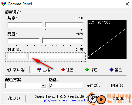 gamma panel(屏幕亮度调节小工具)