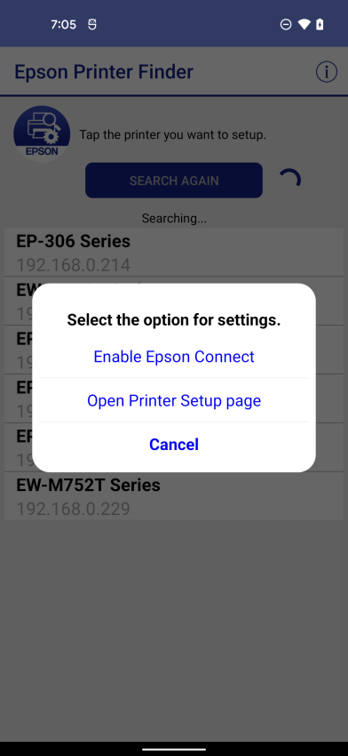 EPSON Printer Finder appv1.6.3 3