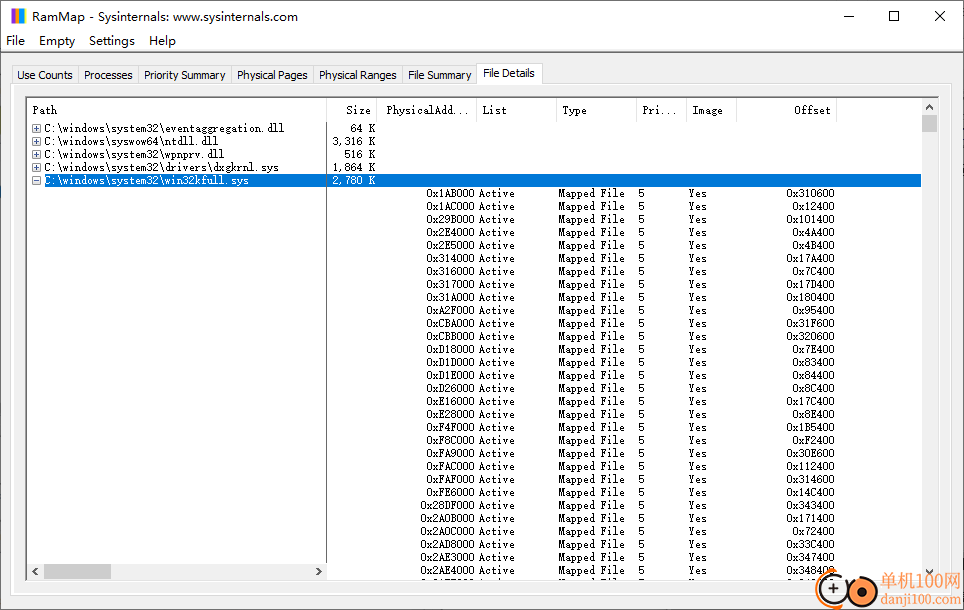 RAMMap(内存分析清理工具)