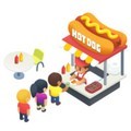 空闲食品公园大亨游戏