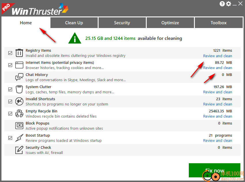 winthruster pro(注册表清理工具)
