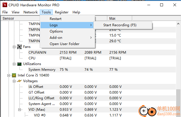 HWMonitor(cpu监控工具)