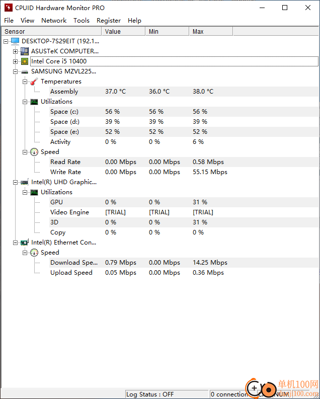 HWMonitor(cpu监控工具)