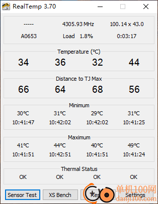 Real Temp(cpu温度检测)