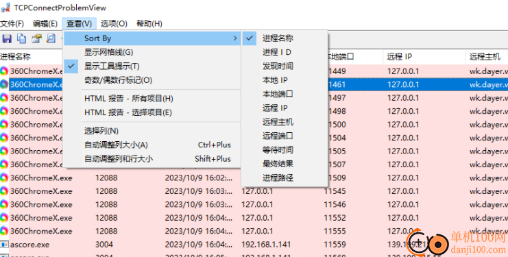 TCPConnectProblemView(TCP连接分析)